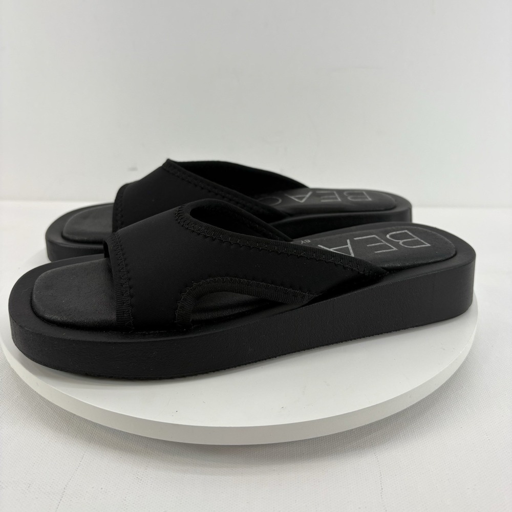 Beach by Matisse Solar Platform Slide Women's Size 8M Black Casual Sandals - Picture 2 of 8